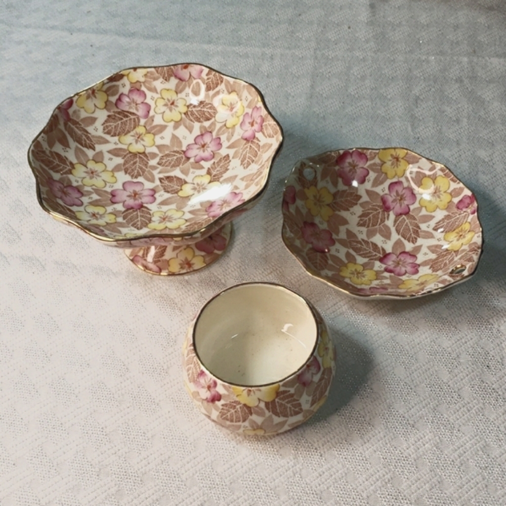 3 Royal Winton Grimwades  Chintz china Pieces